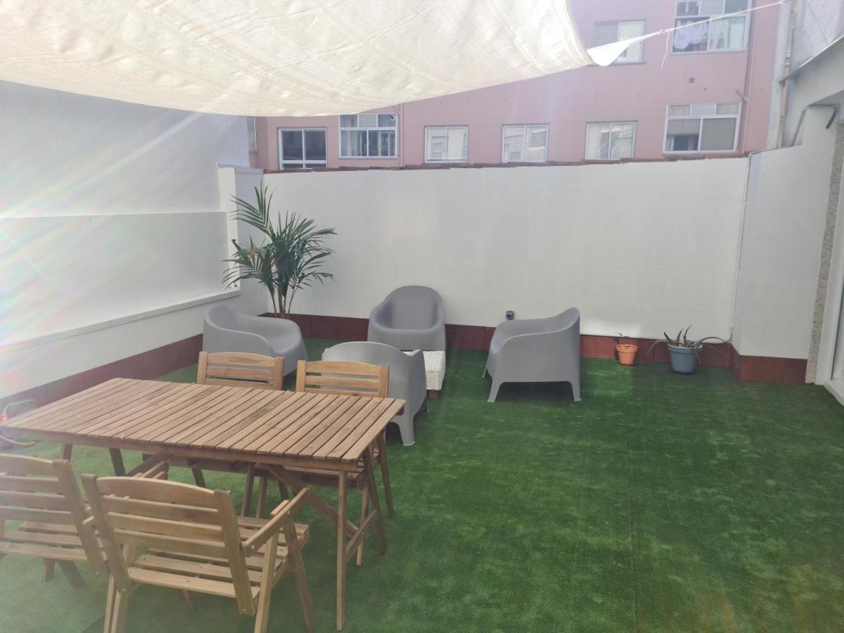 Amplio Y Moderno Piso De 4 Habitaciones Y Terraza Pontevedra Exterior foto